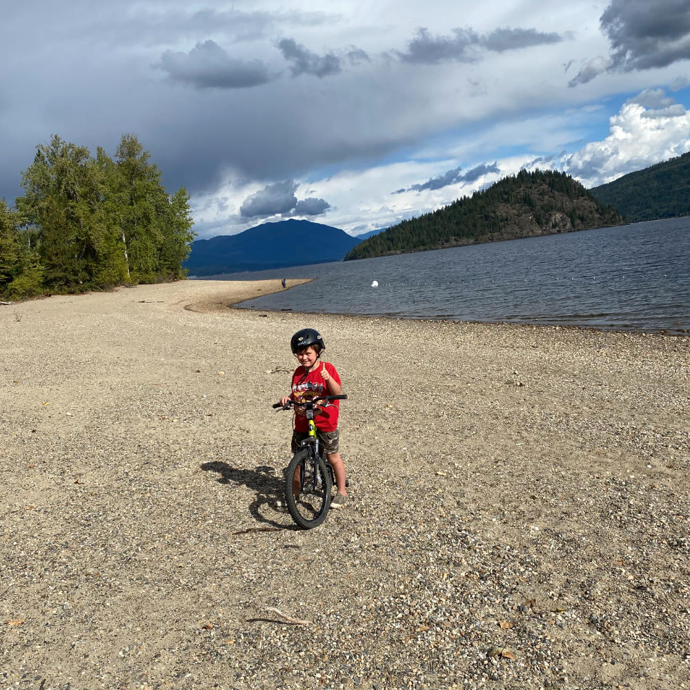 bike on beach